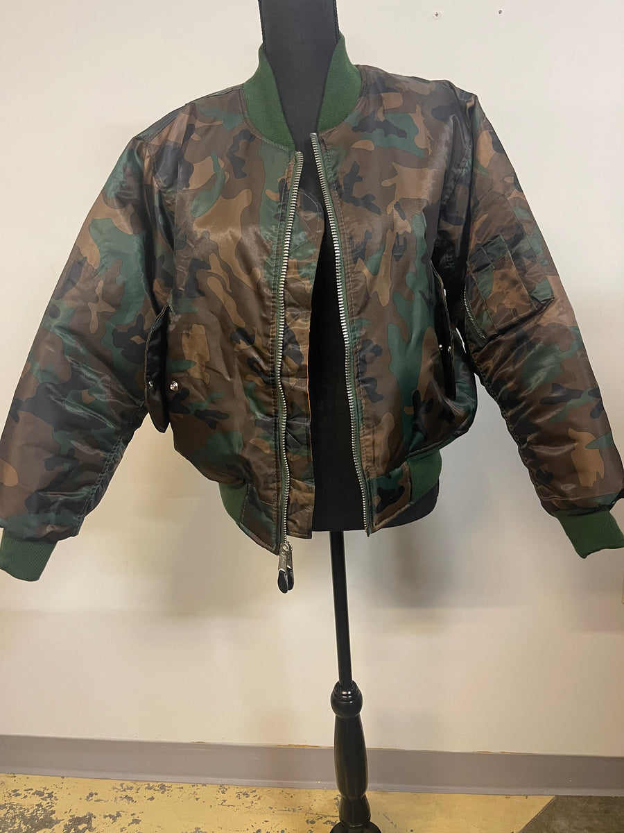 Camo hot sale flight jacket