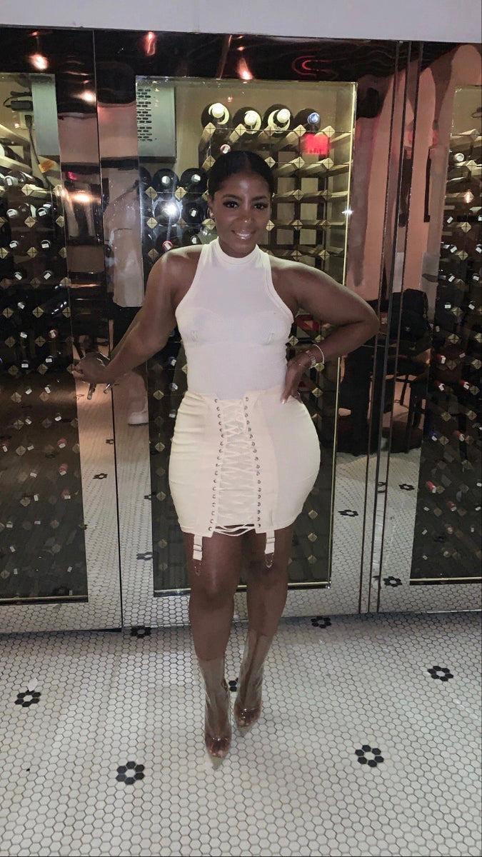 White pencil skirt tight sale