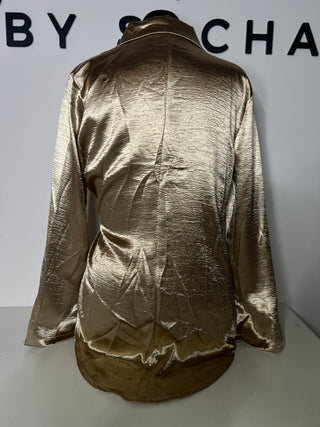 Gold Wrap Blazer | S/M | FINAL SALE - The Vault by Sacha