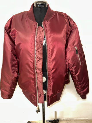 Maroon Bomber flight jacket - The Vault by Sacha