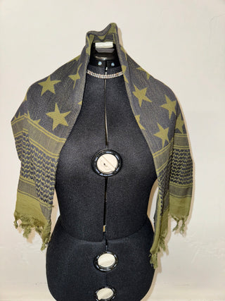 Star Olive Scarf | FINAL SALE - The Vault by Sacha