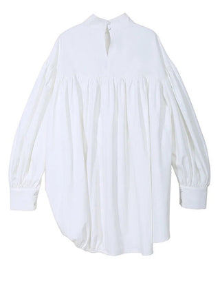 Runched Shirt/Dress White