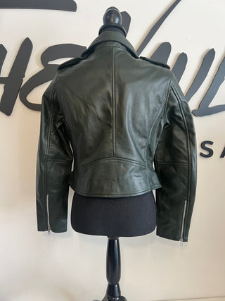 Black Genuine Lambskin Leather Jacket Classic - The Vault by Sacha