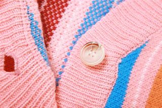 Sherbert Striped Cardigan | ONE SIZE