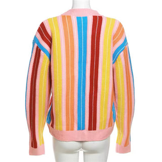 Sherbert Striped Cardigan | ONE SIZE