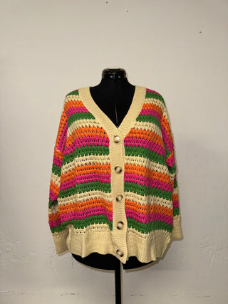 Tri Color Knit Cardigan | FINAL SALE - The Vault by Sacha