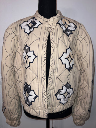 Bohemian Embroidered Quilted Jacket