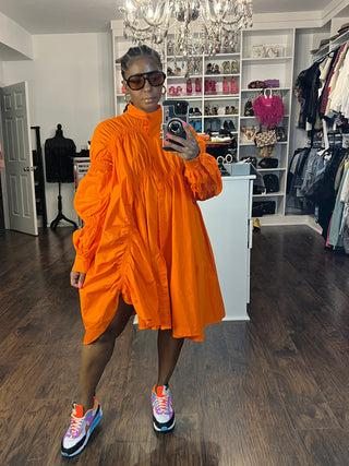 Orange Crush shirt dress - The Vault by Sacha