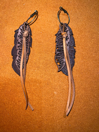 Earthbound Feather EARRINGS - The Vault by Sacha