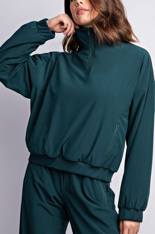 Emerald Half-Zip Relaxed Set