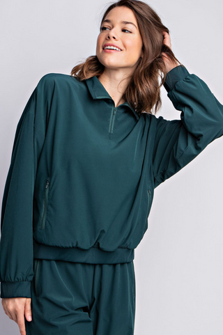 Emerald Half-Zip Relaxed Set