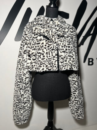 Leopard Sherpa Jacket | SIZE S/M | FINAL SALE - The Vault by Sacha