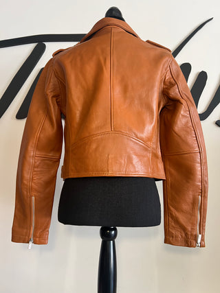 Cognac Classic Biker - The Vault by Sacha