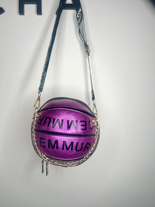 Purple Basketball Purse | FINAL SALE - The Vault by Sacha