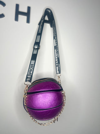 Purple Basketball Purse | FINAL SALE - The Vault by Sacha