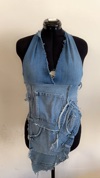 Custom Denim Halter 2 | One Size