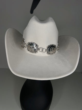 Turquoise Trails Cowboy Hat | WHITE