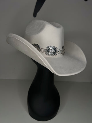 Turquoise Trails Cowboy Hat | WHITE