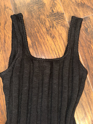 Premium Ribbed knit tank top dress