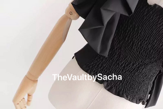 Black Ruffle Top - The Vault by Sacha