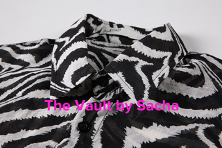 Sheer Zebra Shirt - The Vault by Sacha