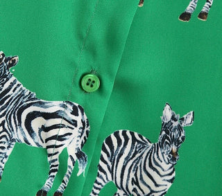 Green Zebra Top | FINAL SALE