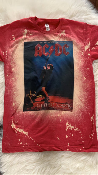 AC/DC Red Vintage Graphic Tee | FINAL SALE - The Vault by Sacha