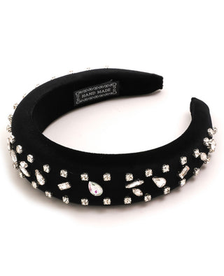 Velvet Rhinestone Headband - The Vault by Sacha