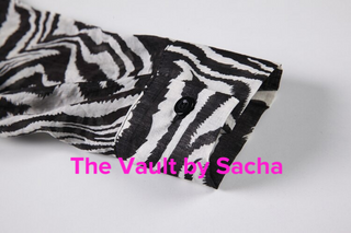 Sheer Zebra Shirt - The Vault by Sacha