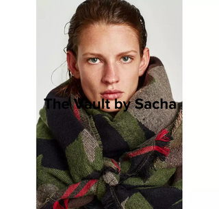 Oversized Camouflage scarf