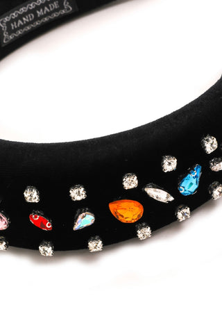 Velvet Rhinestone Headband - The Vault by Sacha