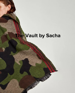 Oversized Camouflage scarf