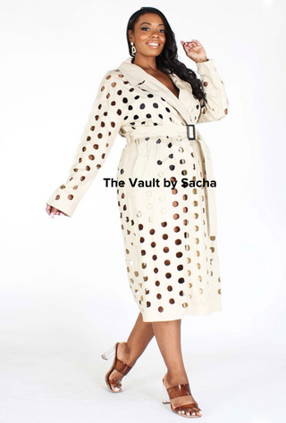 Lightweight Perforated Trench Coat | FINAL SALE